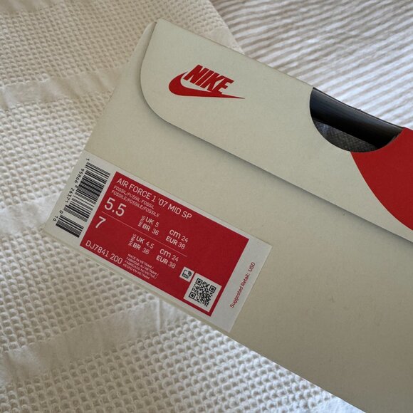 Nike x Stussy Air Force 1 Mid Fossil - Picture 5 of 5